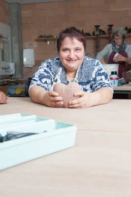 Malatelier und Töpferei