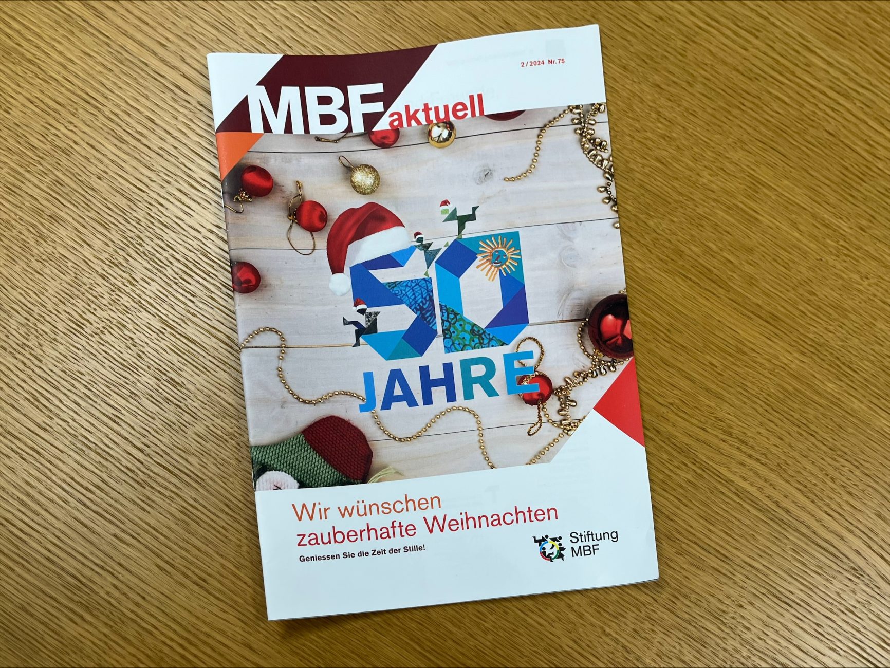 Titelbild der MBF Aktuell aus 2024 zum 50 jährigen Jubiläum