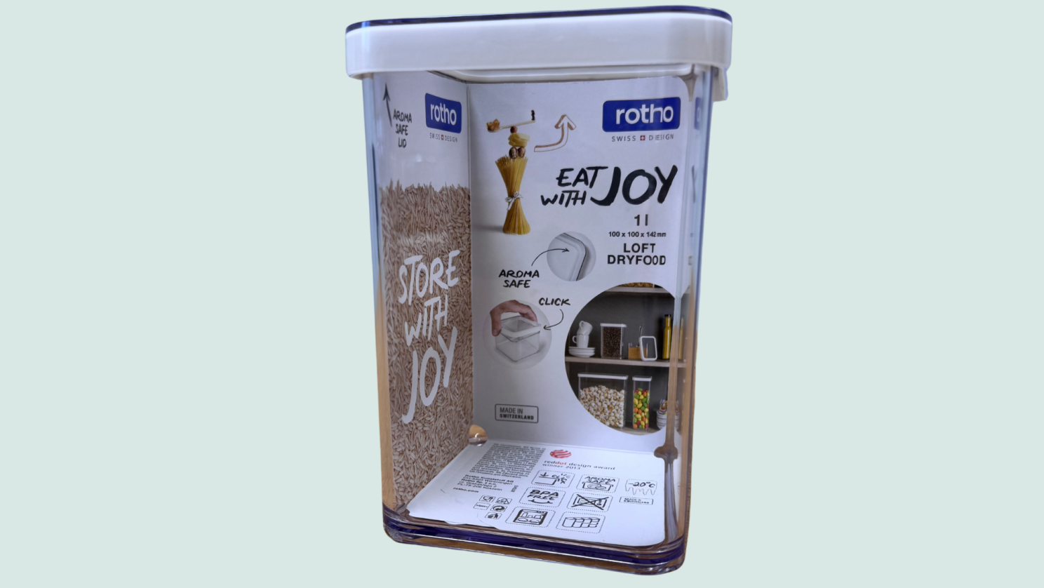 Vorratsdose von Rothe, verpackt in der MBF.